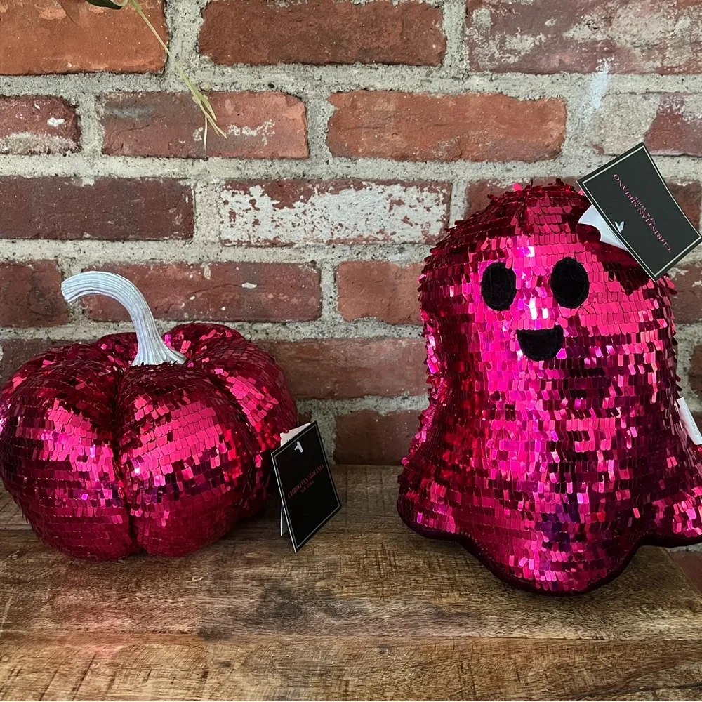 COPY - Christian Siriano pink sequins, ghost and pumpkin perfect for Halloween …